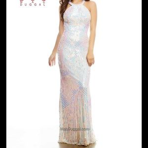 NWT Mac Duggal Fully Sequined Pageant Gown